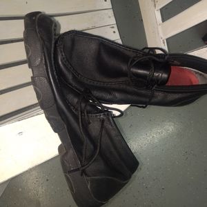 Men's All Leather Black Casual Boots  12